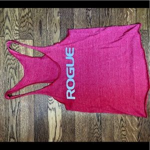 Red rogue fitness tank
